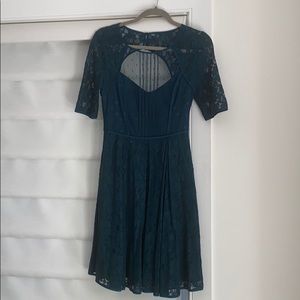 BCBG teal lace dress NWT
